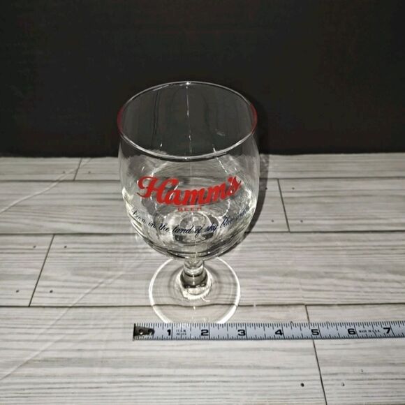 Vintage Hamm's Beer Chalice Stem Cup Born In The Land Of Sky Blue Waters Mancave - Picture 8 of 8